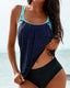 Solid Color Two-Piece Swimsuit