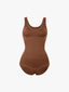 Women's Seamless Round-Neck Shaping Bodysuit with Tummy Control