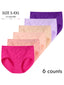 6-Pack Women's Seamless Mid-Waist Triangle Briefs with Crotch β Comfortable Everyday Underwear