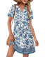 Summer 2026 Women's V-Neck Casual Short-Sleeve Dress for Beach, Wedding & Vacation Wear