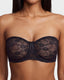 Women's Strapless Lace Underwire Bra, No Padding, Multiway Convertible Straps, See-Through