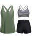 Flattering 3-Piece Tummy-Control Tankini Swimwear Set