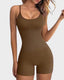 Flattering Slimming Spaghetti-Strap Romper Shorts