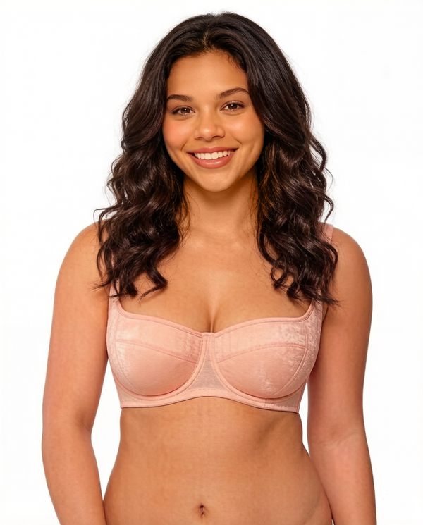 Delicately Padded Balconette Bra with Soft Fit for a Natural Lift