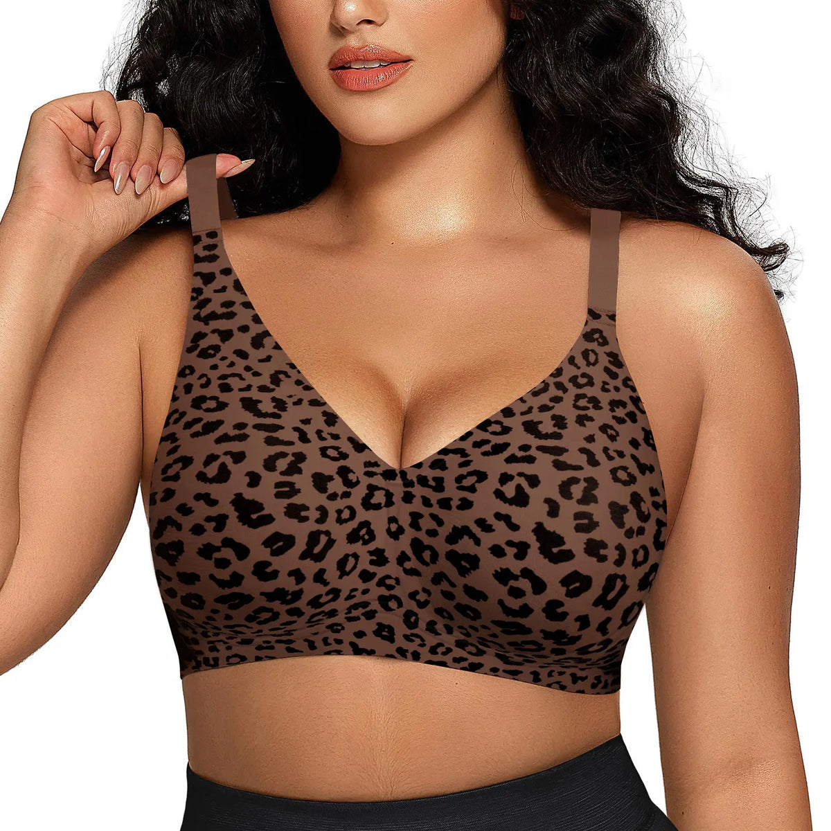 Seamless Deep-V Push-Up Wireless Bra for Women – Comfortable, Flattering Support All Day