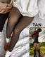 Sheer Fleece-Lined Tights for Women