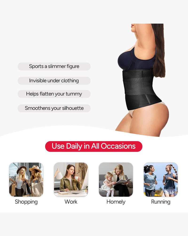 Women's Triple-Belt Waist Trainer — Adjustable Compression Shapewear for Enhanced Workouts and Everyday Support