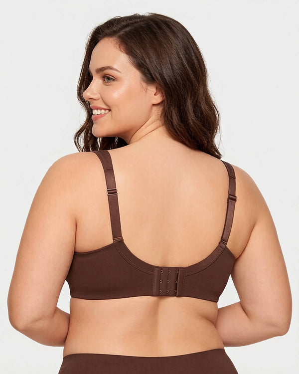 Soft Plus-Size Full-Coverage Unlined Minimizer Bra for Everyday Comfort and Support