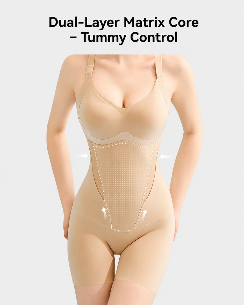 Cooling Tummy-Control Shapewear Bodysuit with Butt-Lift for a Sleek, Sculpted Silhouette