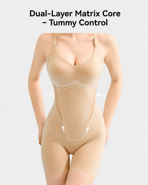 Cooling Tummy-Control Shapewear Bodysuit with Butt-Lift for a Sleek, Sculpted Silhouette