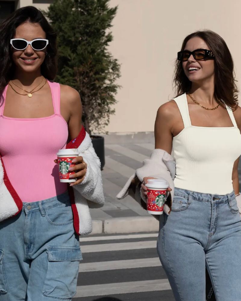 Flattering Sleeveless Tummy-Control Tank Tops & Bodysuits