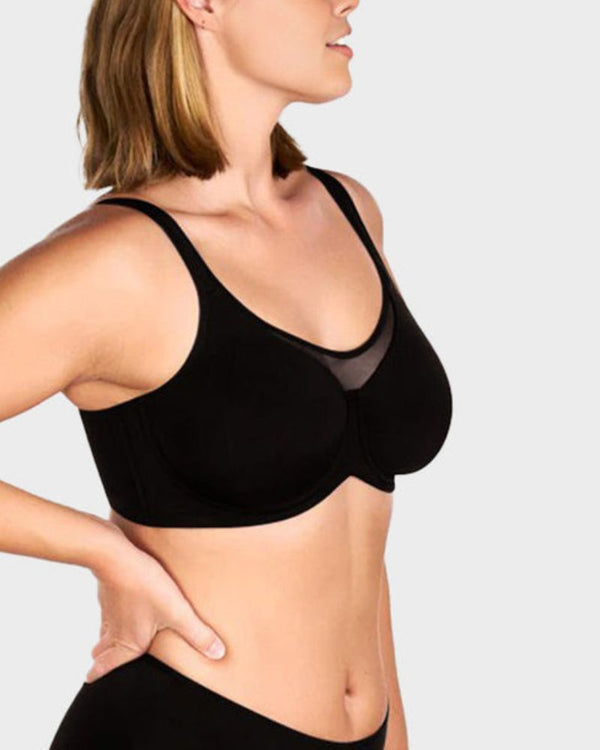 Plus Size Cooling Full-Coverage Minimizer Bra for Everyday Comfort