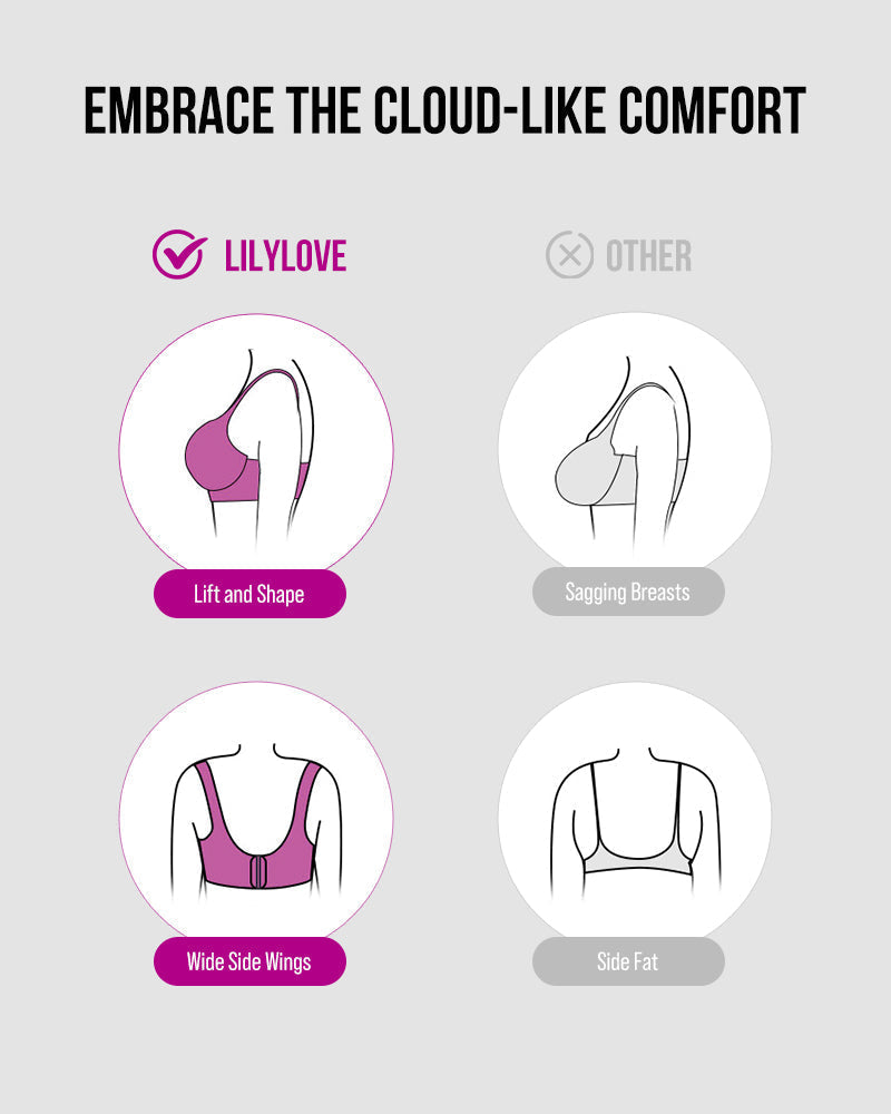Elegant Lace Underwire Padded Push-Up Bra