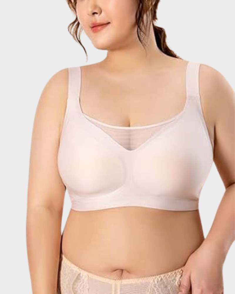 Mesh Front-Contouring Bra for a Sculpted Silhouette