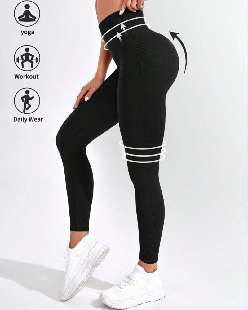 High-Waisted Shaping Leggings for Tummy Control and Butt Lift