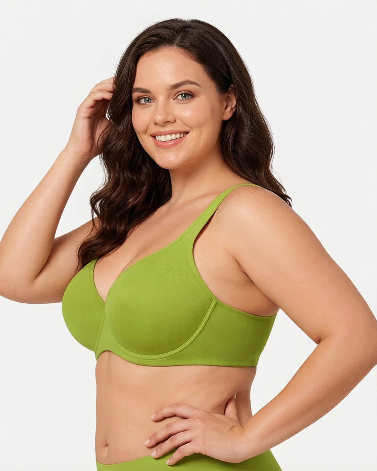 Soft Plus-Size Full-Coverage Unlined Minimizer Bra for Everyday Comfort and Support