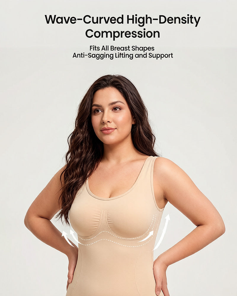 Sculpting Triple-Zone Compression Full-Body Shaping Bodysuit with Drop-Seat