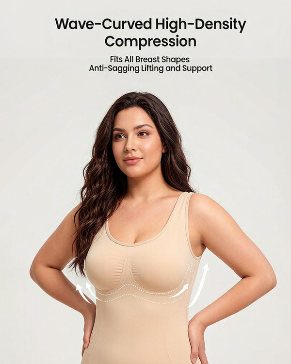 Sculpting Triple-Zone Compression Full-Body Shaping Bodysuit with Drop-Seat