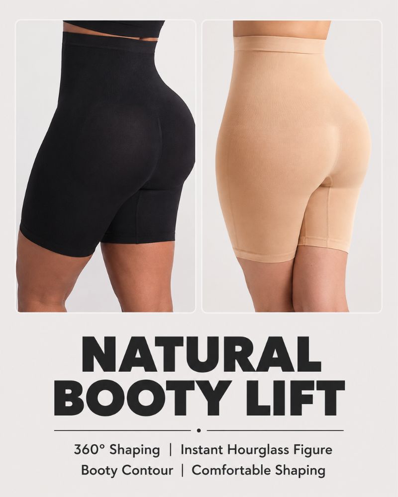 Seamless High-Waisted Shaping Shorts for a Smooth, Contoured Tummy