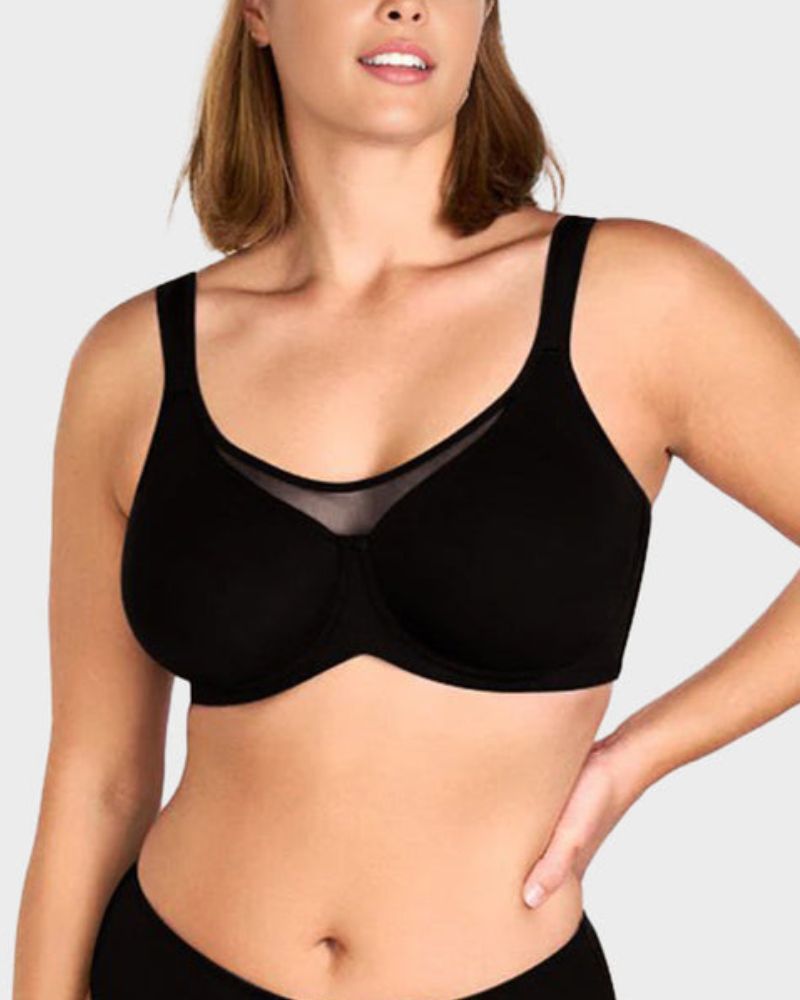 Plus Size Cooling Full-Coverage Minimizer Bra for Everyday Comfort