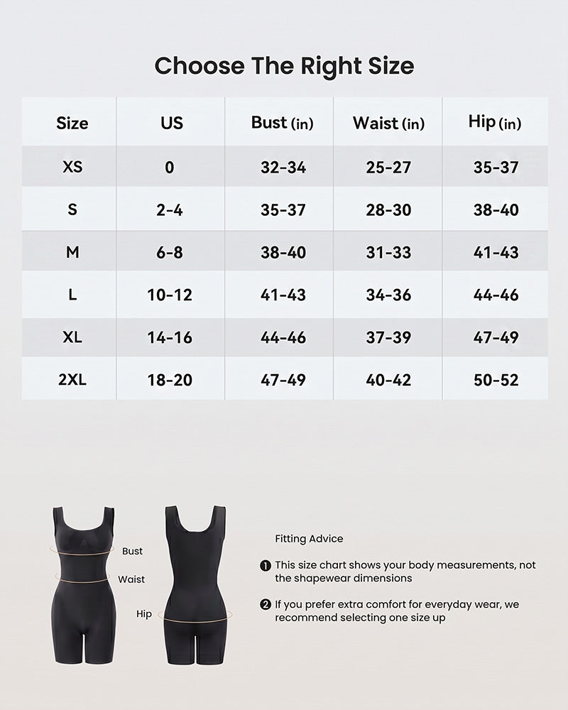 Sculpting Triple-Zone Compression Full-Body Shaping Bodysuit with Drop-Seat