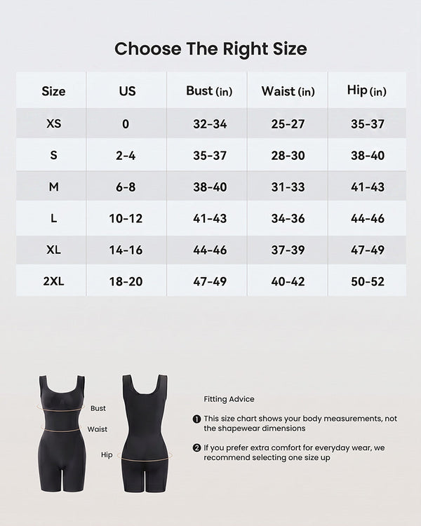 Sculpting Triple-Zone Compression Full-Body Shaping Bodysuit with Drop-Seat