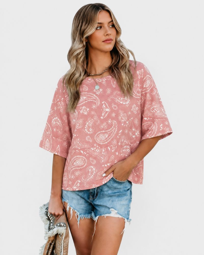 Relaxed-Fit Flared-Sleeve T-Shirt