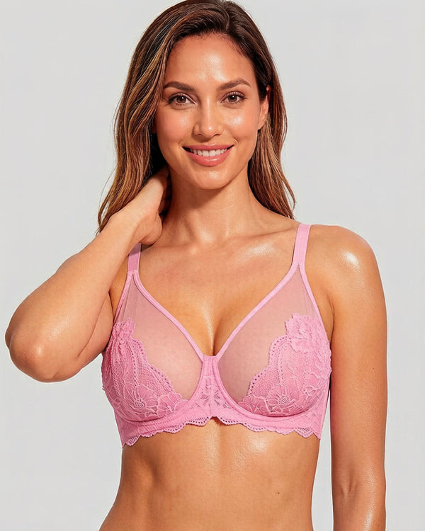 2-Pack Lace Minimizer Bras with Full Coverage