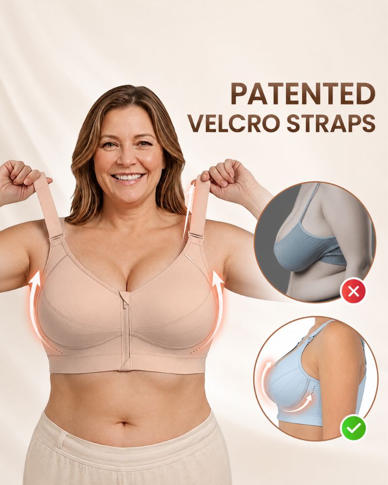 Custom-Lift Front-Zip Bra for Ultimate Posture Support