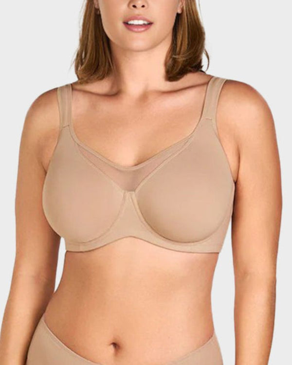 Plus Size Cooling Full-Coverage Minimizer Bra for Everyday Comfort