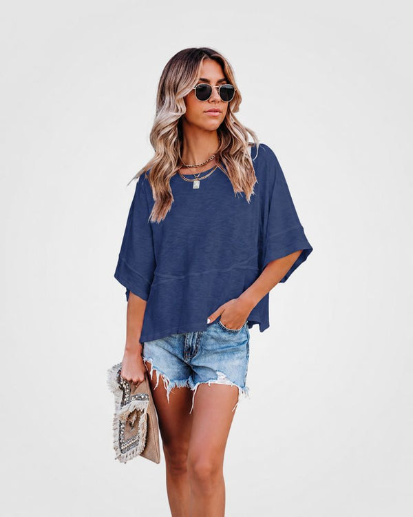 Relaxed-Fit Flared-Sleeve T-Shirt