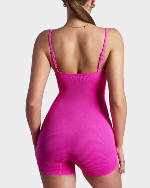 Flattering Slimming Spaghetti-Strap Romper Shorts