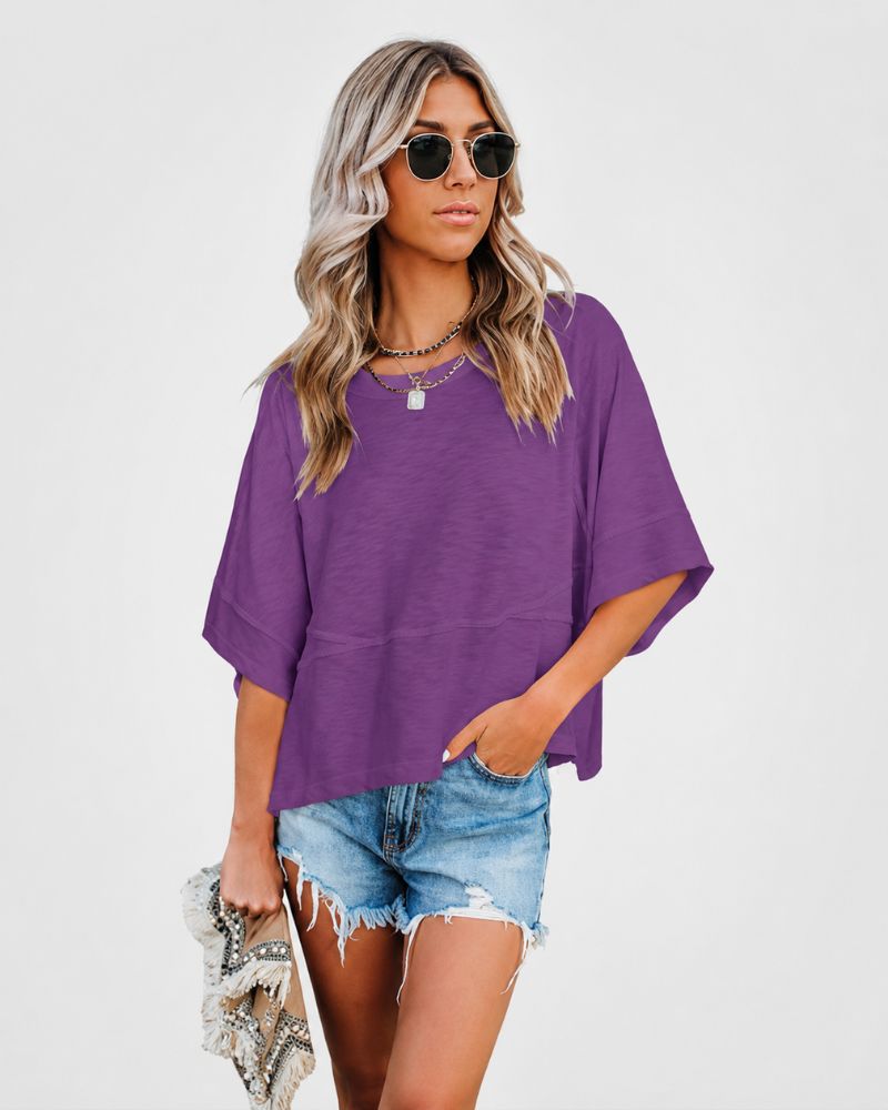 Relaxed-Fit Flared-Sleeve T-Shirt
