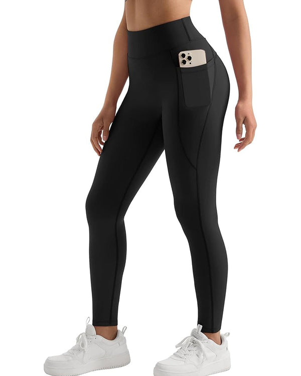High-Waisted Butt-Lifting Shaping Leggings with Tummy Control and Side Pockets