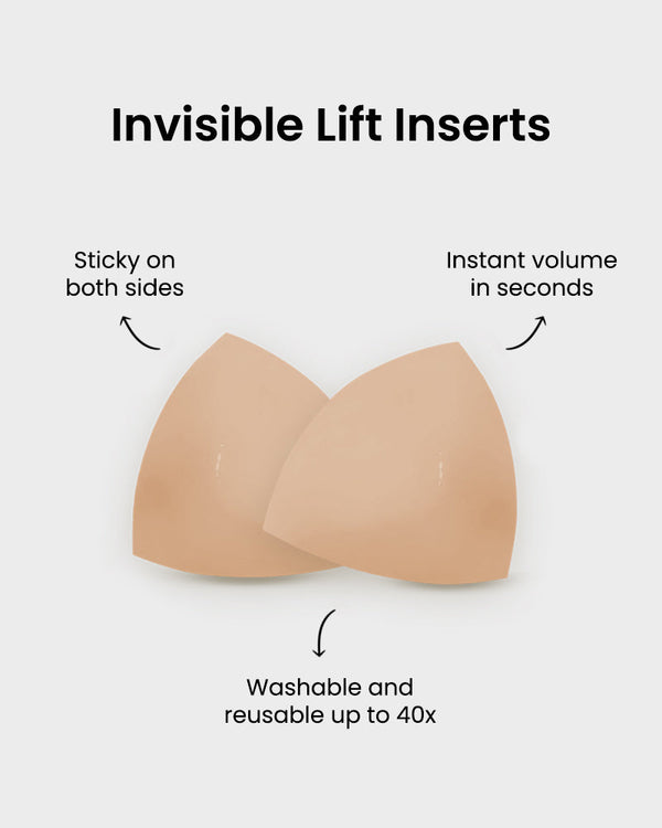 Invisible Lift Inserts with Double-Sided Adhesive