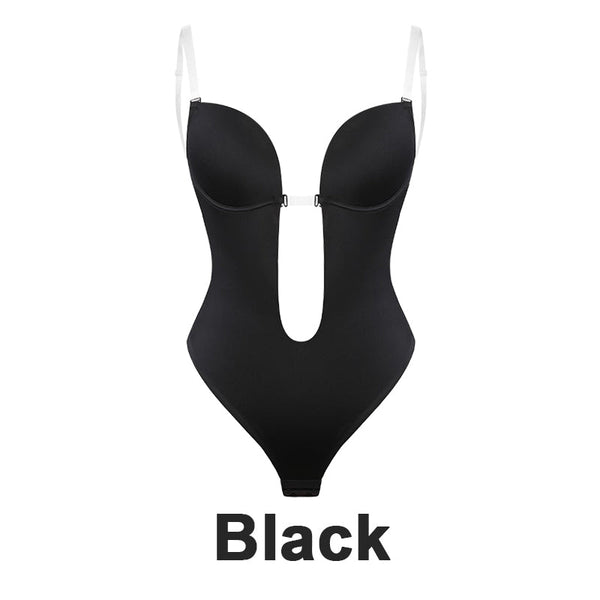 Strapless U‑Plunge Thong Bodysuit - Sleek and Flattering Fit