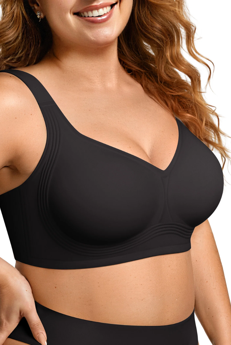 All-Day Comfort Wireless Full-Coverage Jelly-Smoothing Bra for Everyday Support