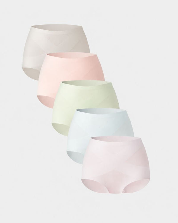 5-Pack Seamless No-Show High-Waisted Panties for a Smooth, Invisible Fit
