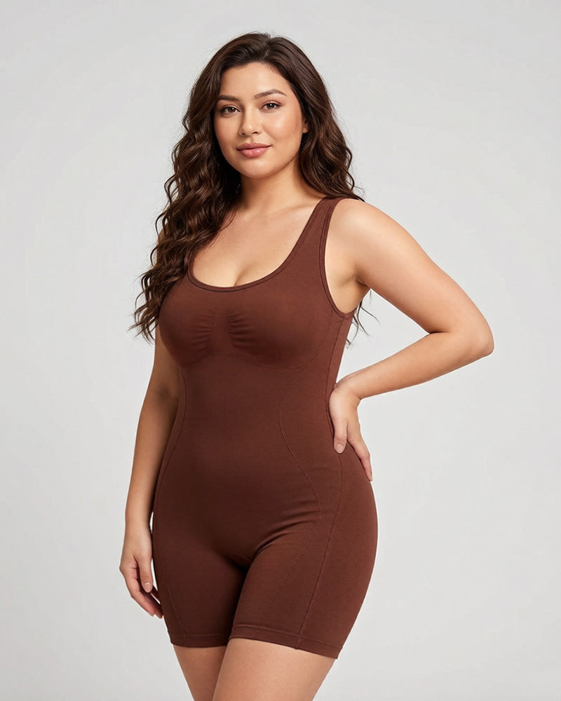 Sculpting Triple-Zone Compression Full-Body Shaping Bodysuit with Drop-Seat