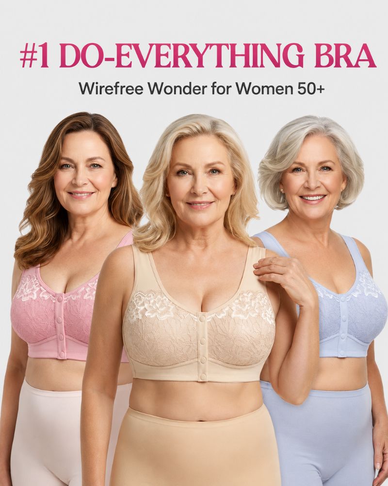 All-Day Comfort Front-Closure Wireless Support Bra Main image