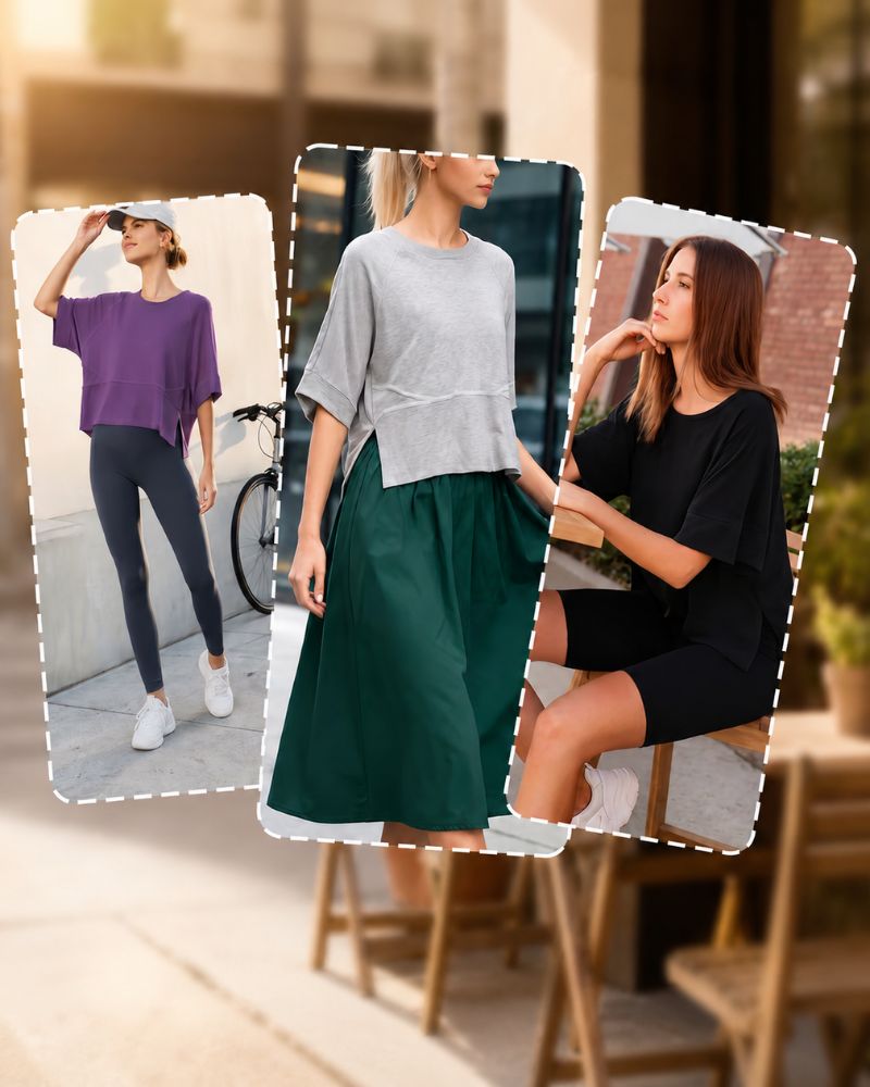 Relaxed-Fit Flared-Sleeve T-Shirt