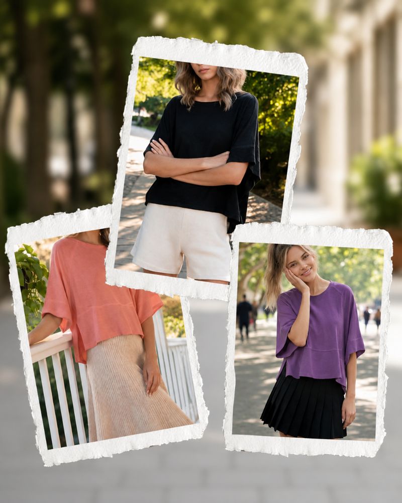 Relaxed-Fit Flared-Sleeve T-Shirt