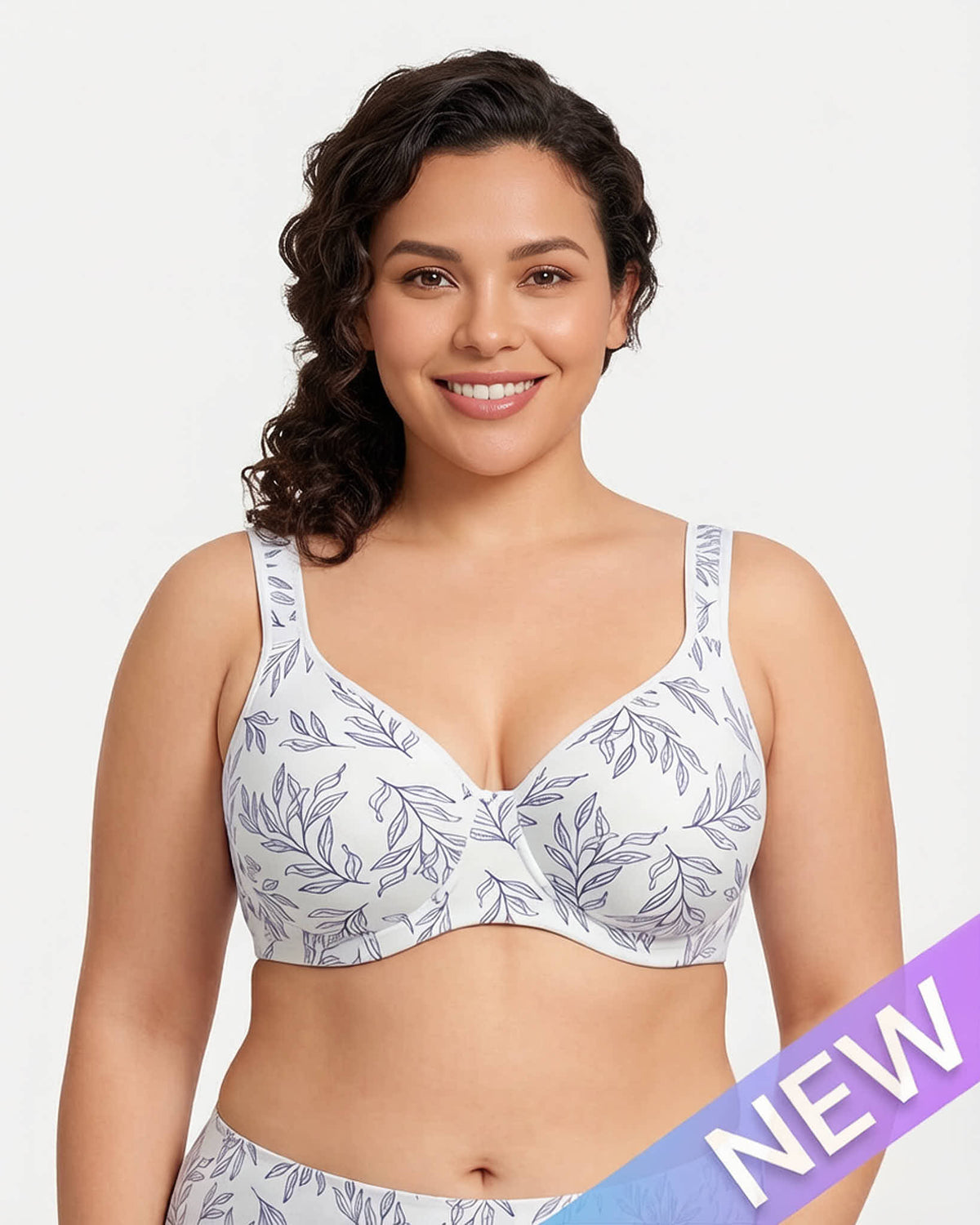 Soft Plus-Size Full-Coverage Unlined Minimizer Bra for Everyday Comfort and Support