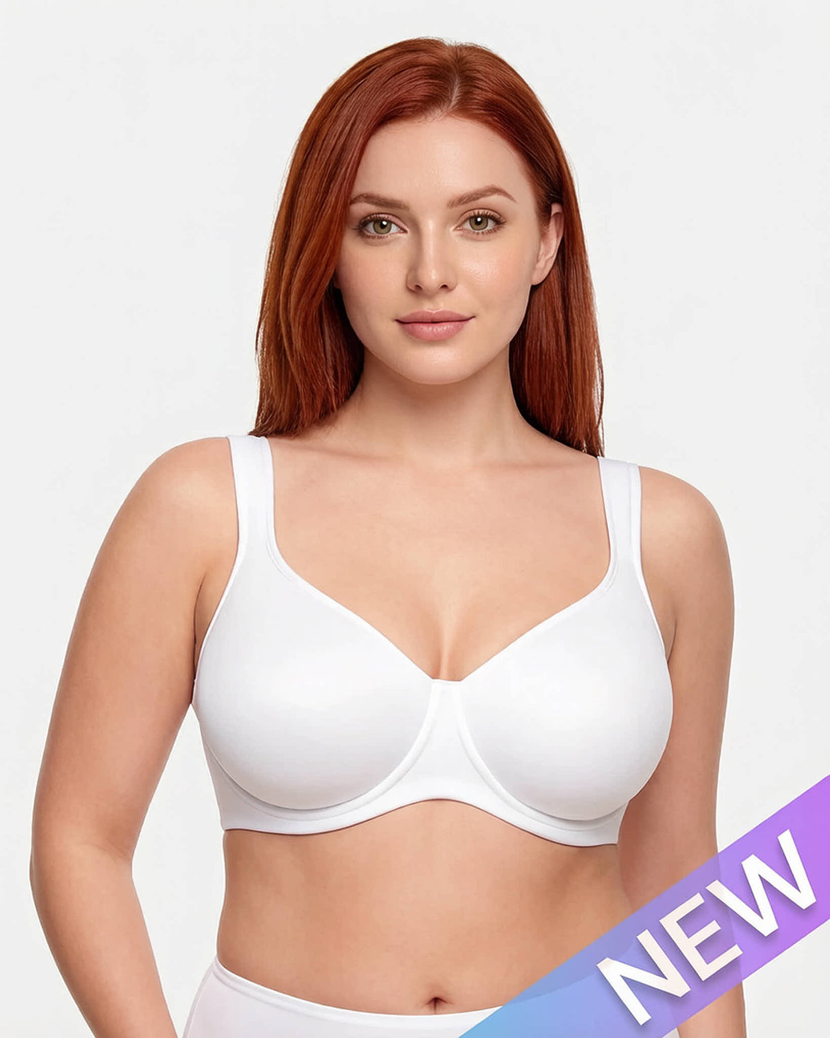 Soft Plus-Size Full-Coverage Unlined Minimizer Bra for Everyday Comfort and Support