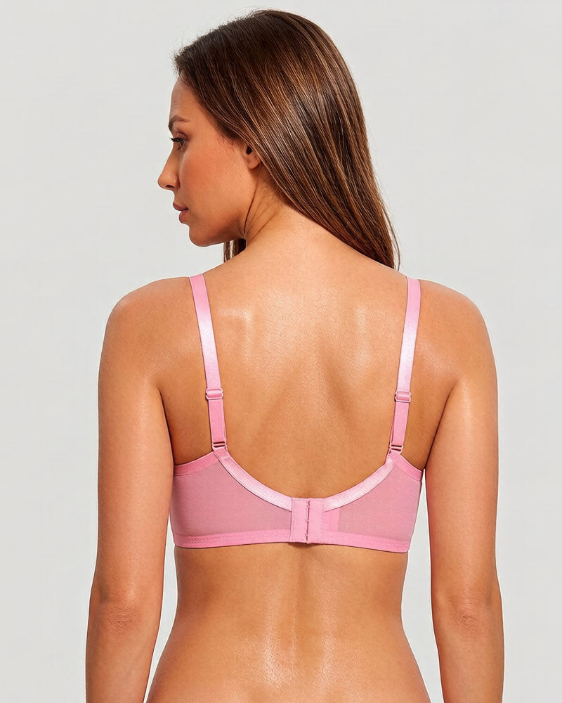2-Pack Full-Coverage Lace Bras for Everyday Comfort