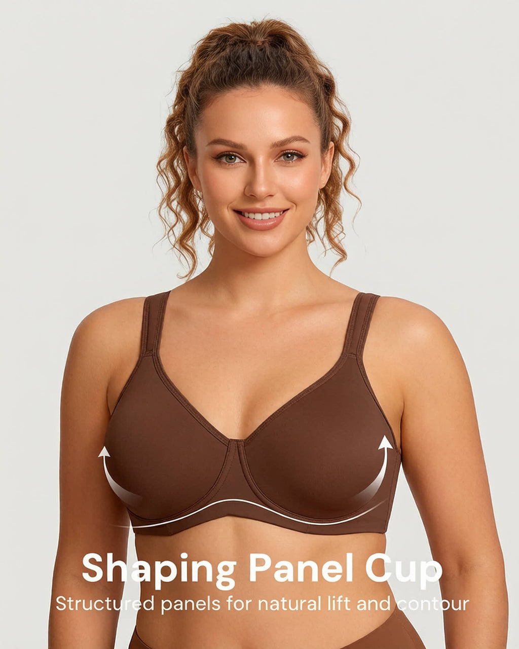 Soft Plus-Size Full-Coverage Unlined Minimizer Bra for Everyday Comfort and Support