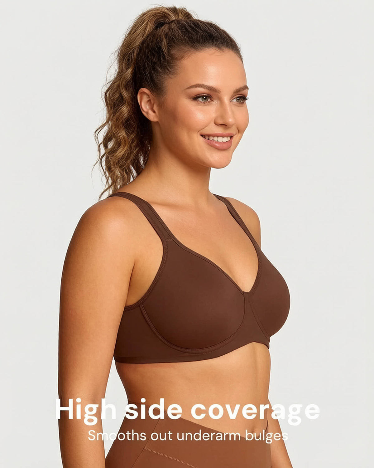 Soft Plus-Size Full-Coverage Unlined Minimizer Bra for Everyday Comfort and Support