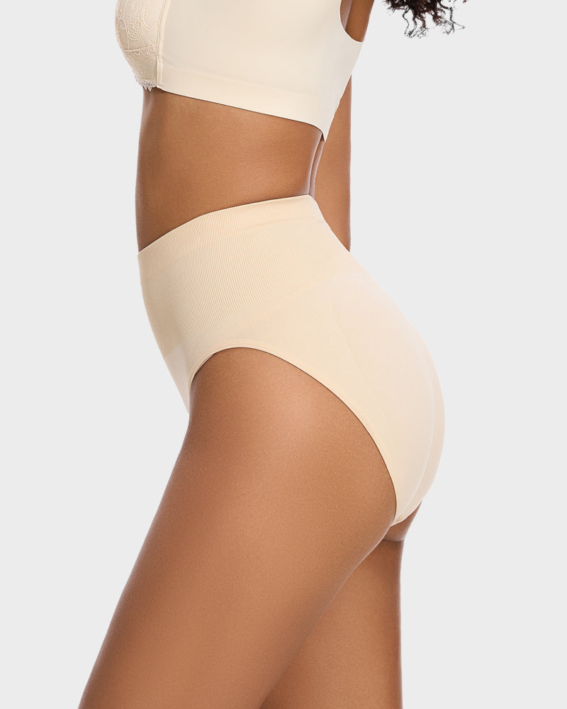 Mid-Waist Tummy-Control Shaping Briefs - 2-Pack