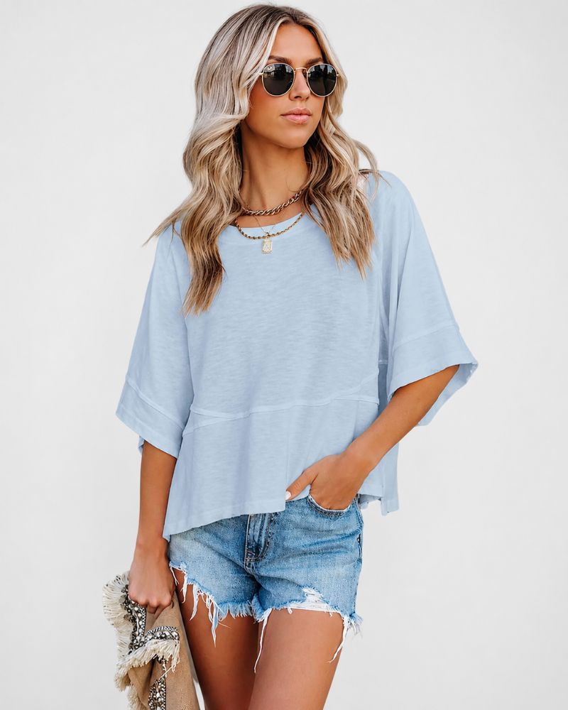 Relaxed-Fit Flared-Sleeve T-Shirt