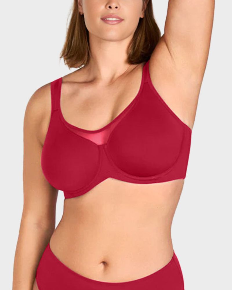 Plus Size Cooling Full-Coverage Minimizer Bra for Everyday Comfort